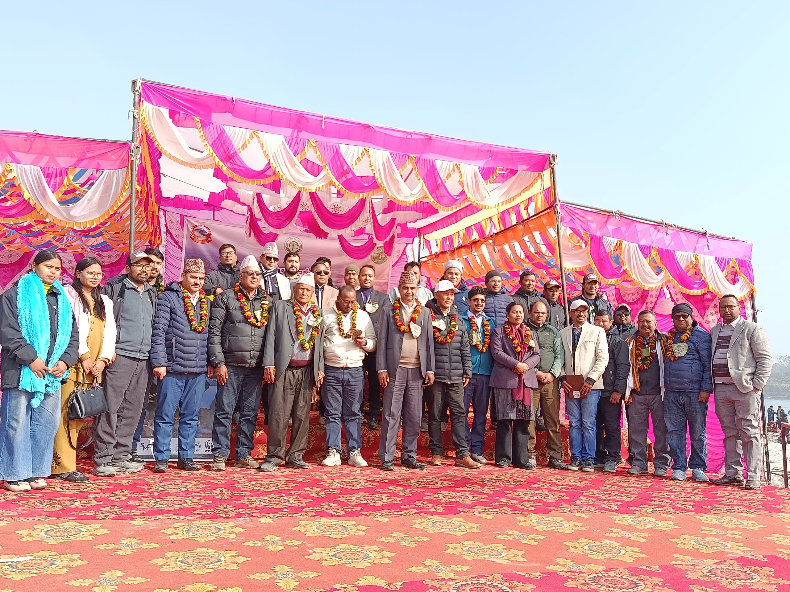 सत्तीघाट स्थित मत्स्य अभयारण्य क्षेत्र घोषणा